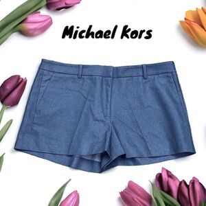 MICHAEL KORS NWT DARK CHAMBRAY WOMENS  3” SHORTS SIZE 10